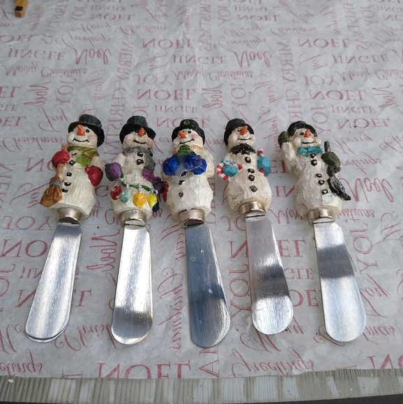 Snowman Butter knives - Picture 2 of 2